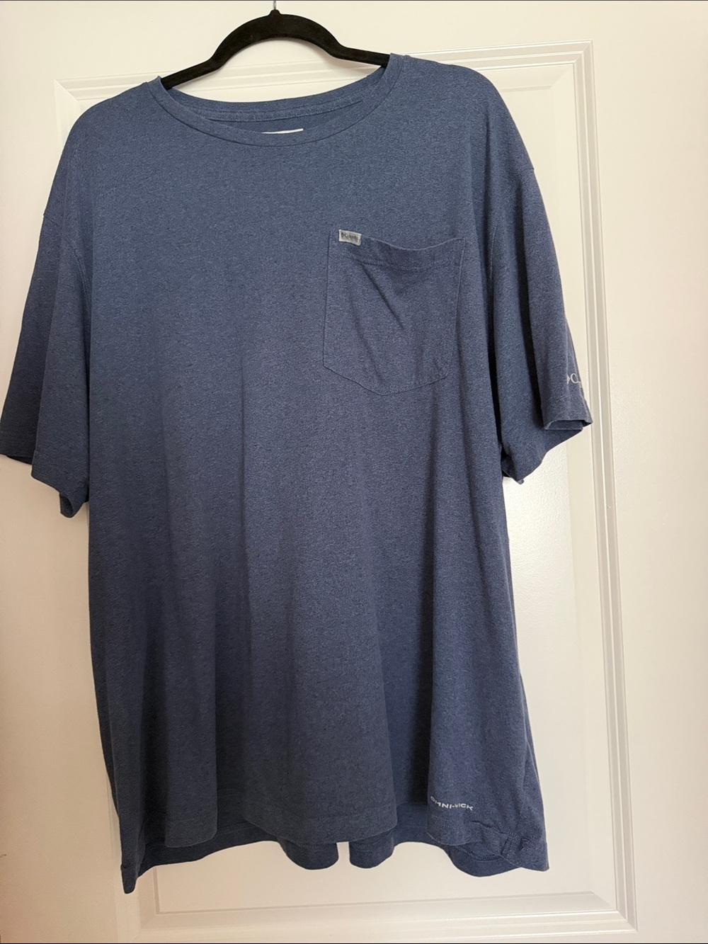 Columbia Heather Blue Short-Sleeve Pocket T-Shirt
